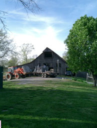 The barn at Three Hills Goat Range